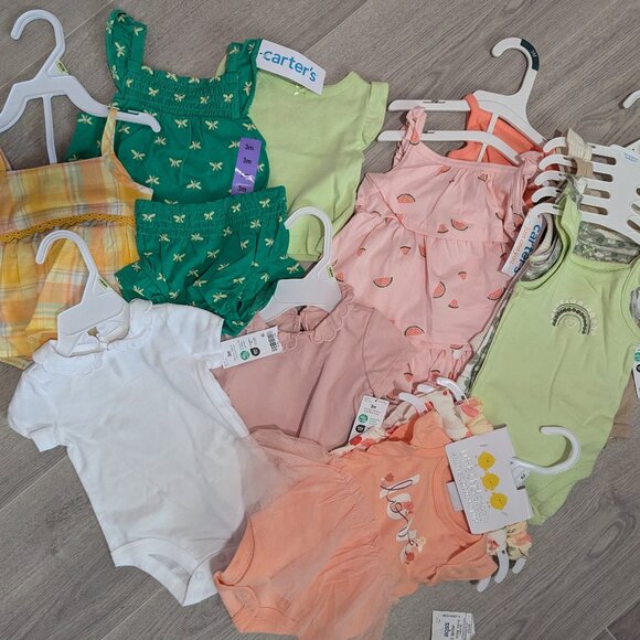 Brand New 3 month Girls Spring/ Summer Bodysuits and Matching Sets - Picture 1 of 3